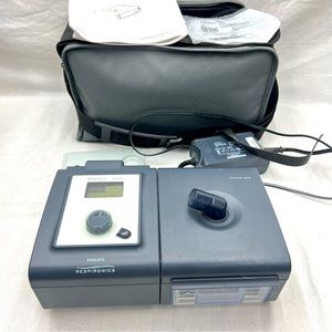 Philips Respironics 981 hours Bipap auto bi-flex w/ case power manual filter